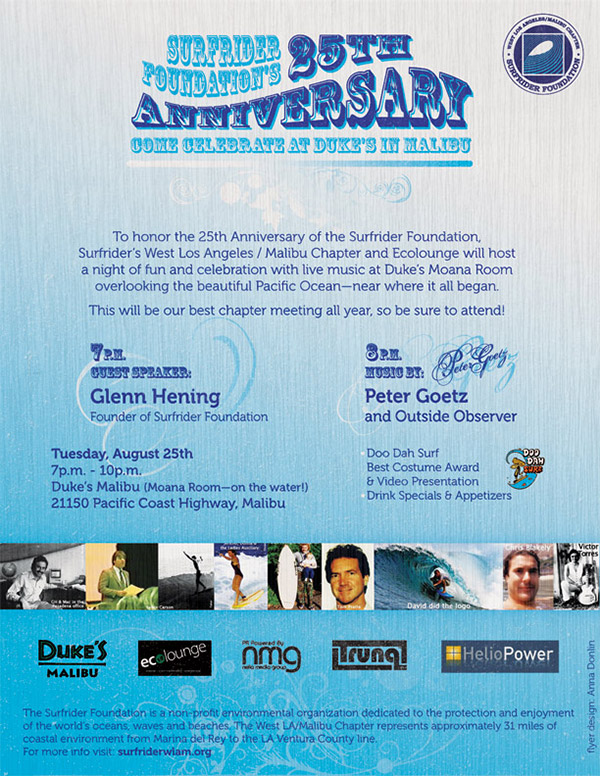 Surfrider 25th Anniversary Party